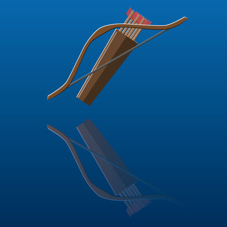 a bow and arrow