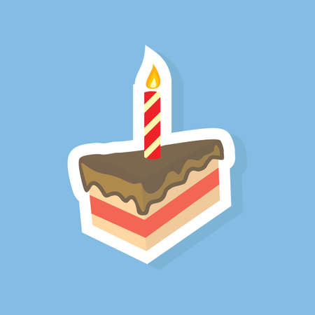 a slice of birthday cake