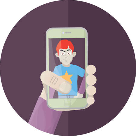 man taking a selfie of himself