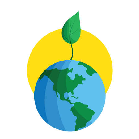 leaf on planet earth