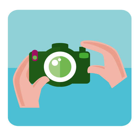 using a camera to take photo of self