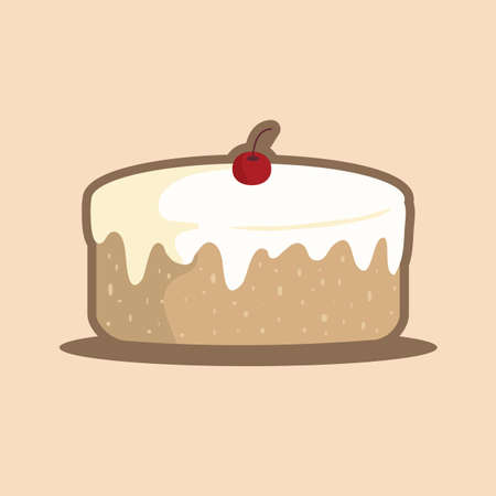 cake with cherry on top