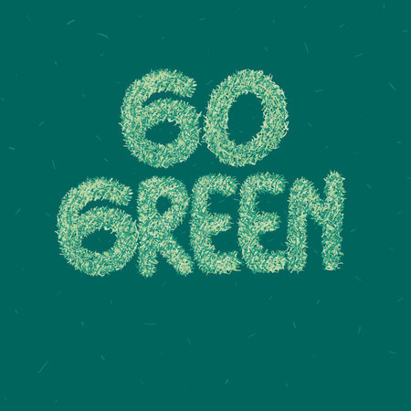 go green typography