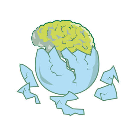 brain inside an egg