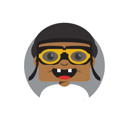 boy with pilot hat and goggles
