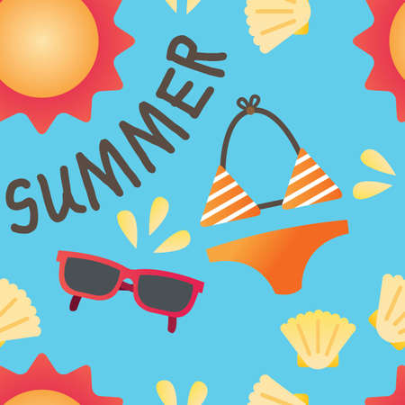 seamless summer vacation design