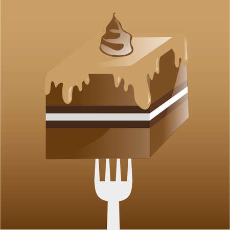 a slice of chocolate cake