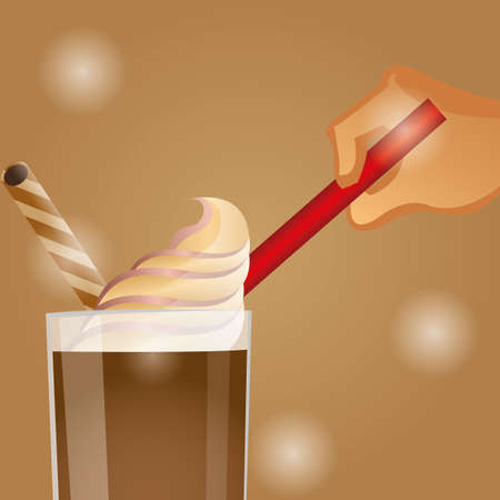 chocolate icecream float