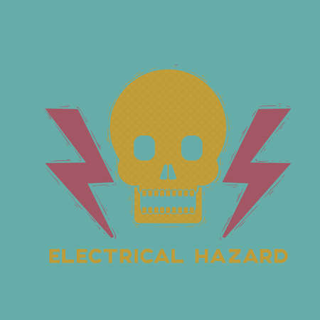 electrical hazard and toxic sign