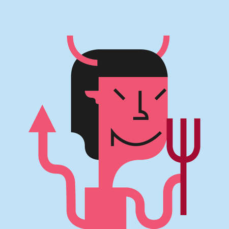 man dressed up as a devil
