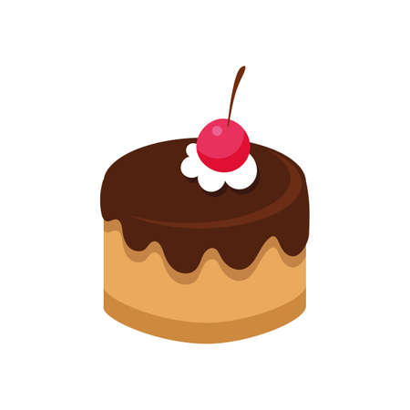 chocolate pudding with cherry