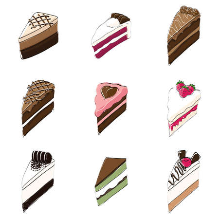 set of cakes