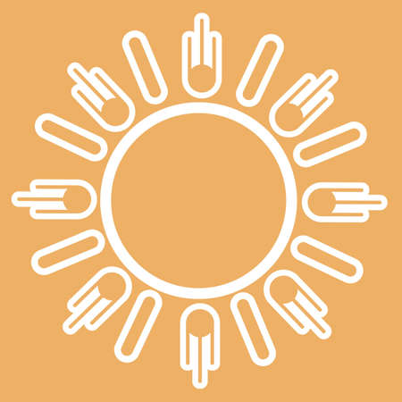 abstract design sun
