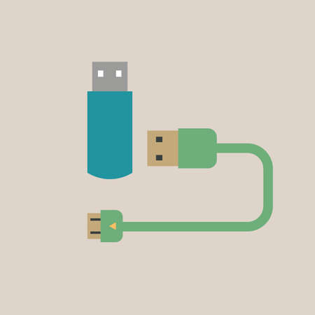 usb drive and cable