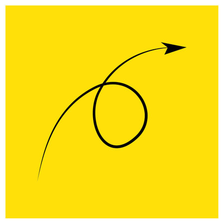 curved arrow towards right