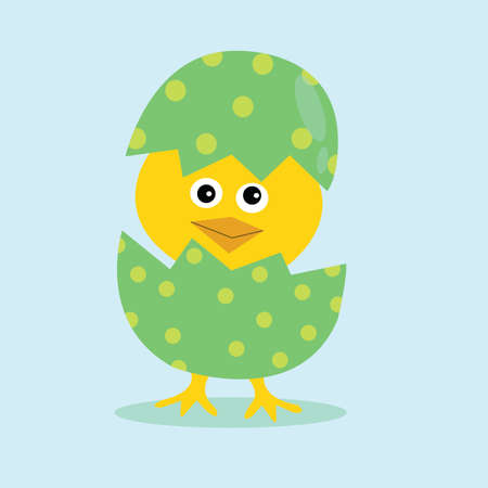 happy easter egg new born cartoon