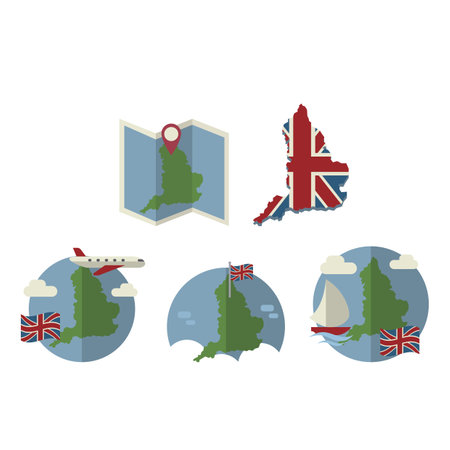 collection of united kingdom maps