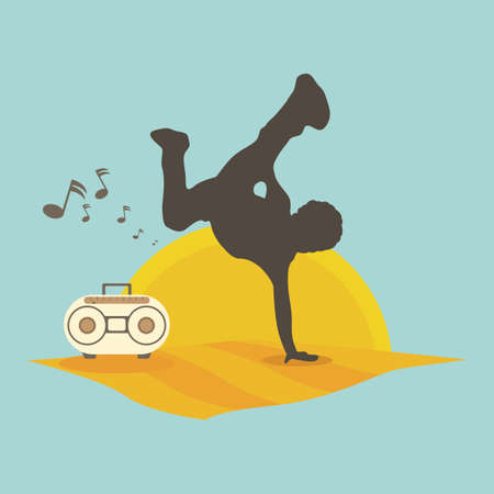 boy dancing to music