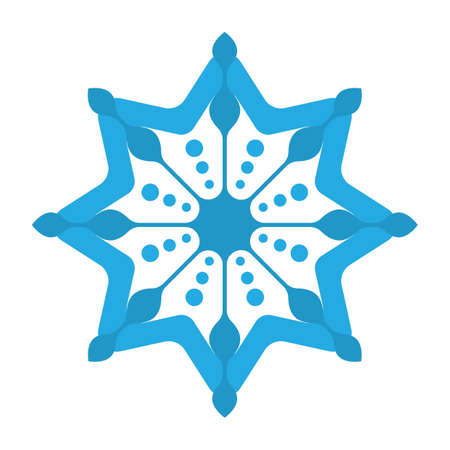floral logo element