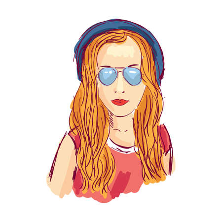 young woman wearing cap