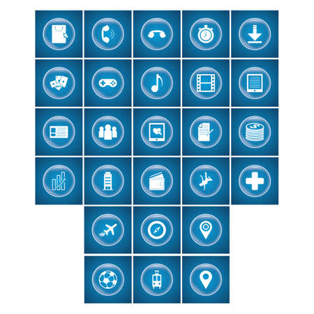 set of mobile icons