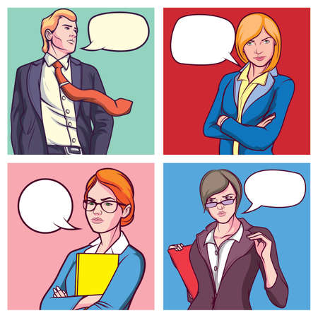 set of business icons