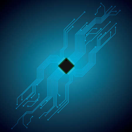 microchip on circuit board wallpaper