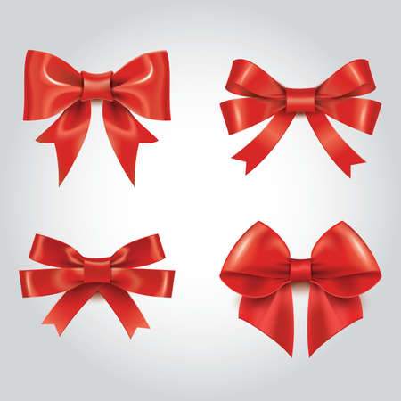 set of ribbon bows