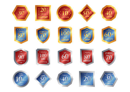collection of anniversary designs