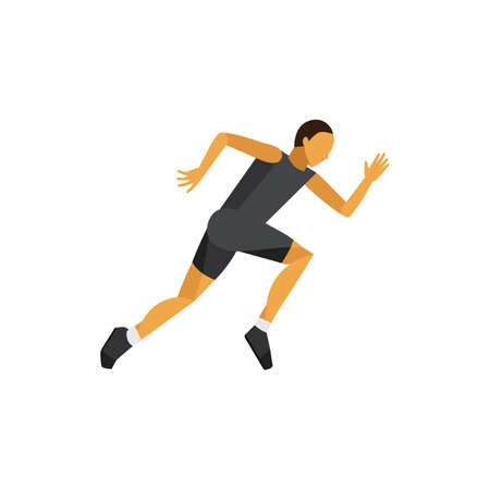 sprinter in action