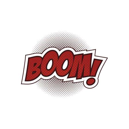 boom text with comic effect