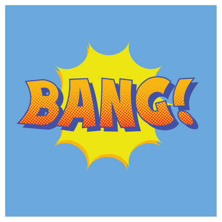 bang text with comic effect