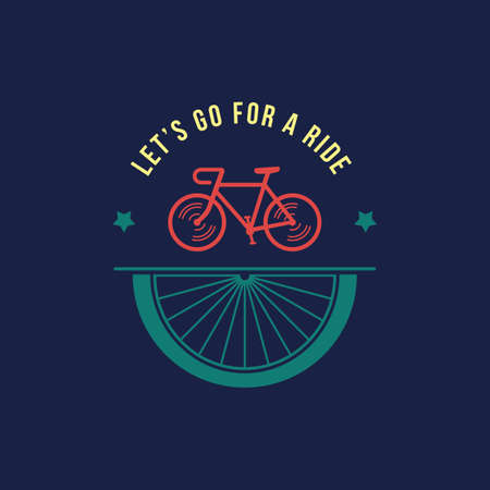 ride bicycle label