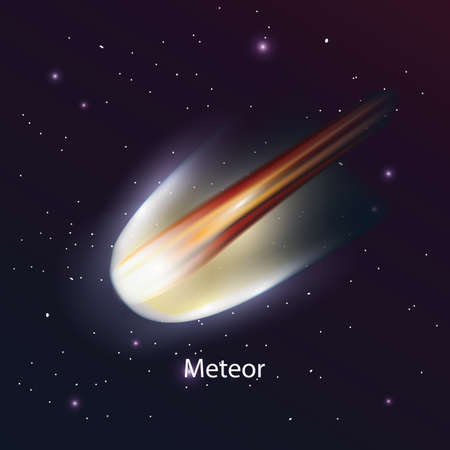 meteor in space