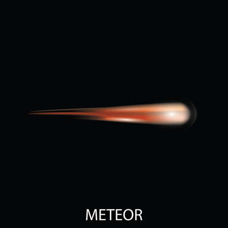 meteor against black background