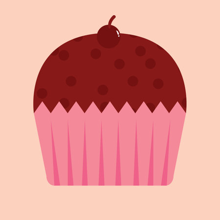cupcake with cherry