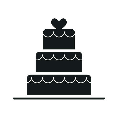wedding cake silhouette