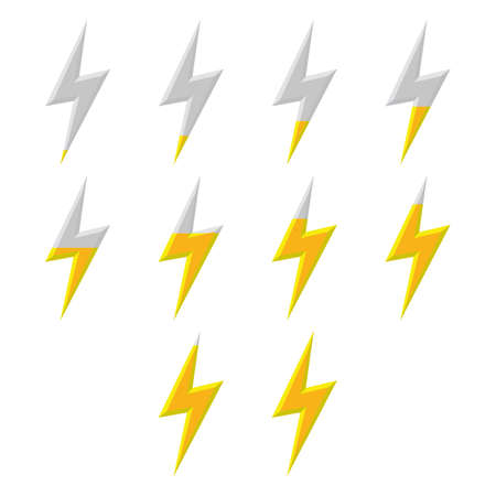 infographic electricity elements
