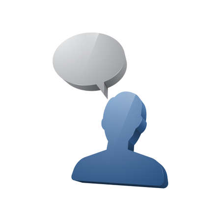 person with chat bubble icon