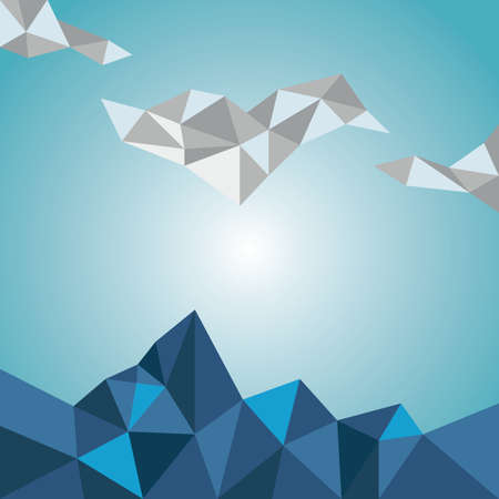 faceted background design