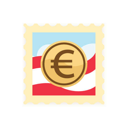 euro currency stamp