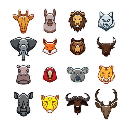 set of animal icons