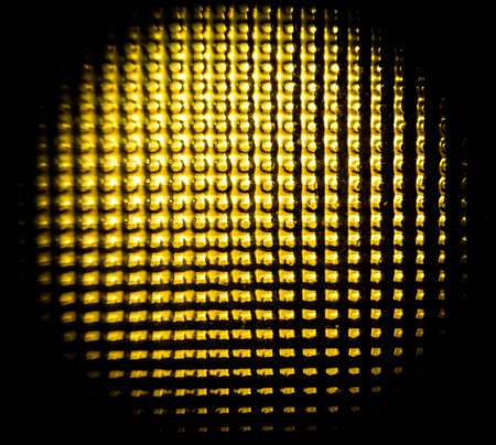 round embossed glass macro yellowの写真素材
