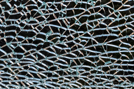 background texture of broken glassの写真素材