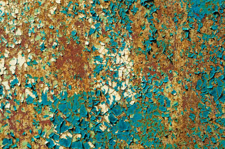 Cracked paint on a metal surface. backgroundの写真素材