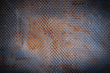 Old Steel grating texture background,Metal grid seamless pattern.の写真素材