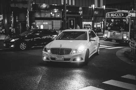 Japan Street At Nightのeditorial素材