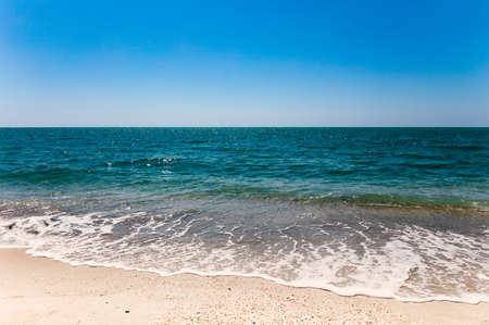 Sand, water, sky, freedom, Sanibel Island, Florida, USAの写真素材