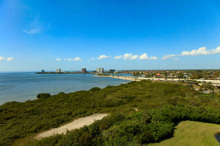 View over Old Tampa Bay to Clearwater, Florida, USAの写真素材