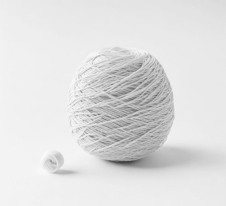 Yarn Ball isolated on White Backgroundの素材